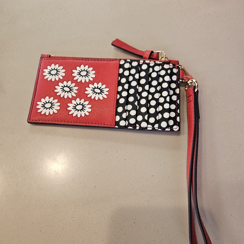 Tory burch mini card holder wallet wristlet - Picture 3 of 7